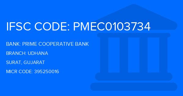 Prime Cooperative Bank Udhana Branch IFSC Code