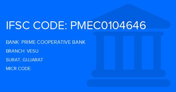 Prime Cooperative Bank Vesu Branch IFSC Code