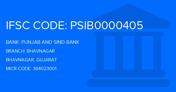 Punjab And Sind Bank (PSB) Bhavnagar Branch IFSC Code