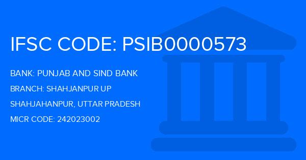 Punjab And Sind Bank (PSB) Shahjanpur Up Branch IFSC Code