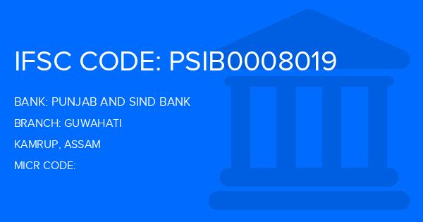 Punjab And Sind Bank (PSB) Guwahati Branch IFSC Code