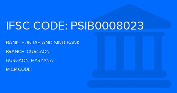 Punjab And Sind Bank (PSB) Gurgaon Branch IFSC Code