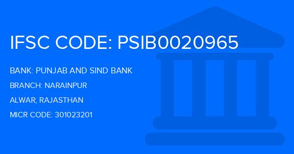 Punjab And Sind Bank (PSB) Narainpur Branch IFSC Code