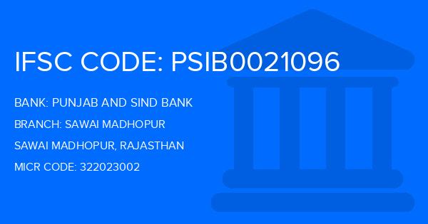 Punjab And Sind Bank (PSB) Sawai Madhopur Branch IFSC Code