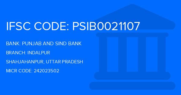 Punjab And Sind Bank (PSB) Indalpur Branch IFSC Code