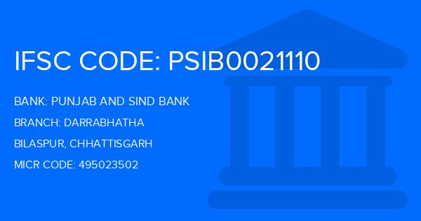 Punjab And Sind Bank (PSB) Darrabhatha Branch IFSC Code