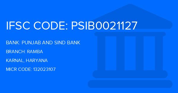 Punjab And Sind Bank (PSB) Ramba Branch IFSC Code