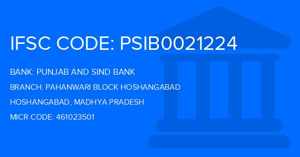 Punjab And Sind Bank (PSB) Pahanwari Block Hoshangabad Branch IFSC Code