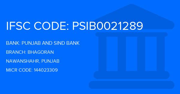 Punjab And Sind Bank (PSB) Bhagoran Branch IFSC Code