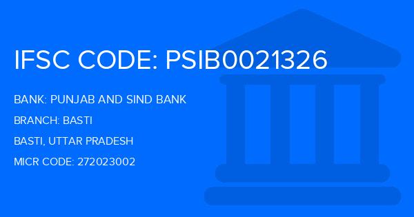 Punjab And Sind Bank (PSB) Basti Branch IFSC Code