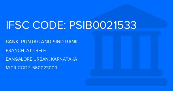 Punjab And Sind Bank (PSB) Attibele Branch IFSC Code