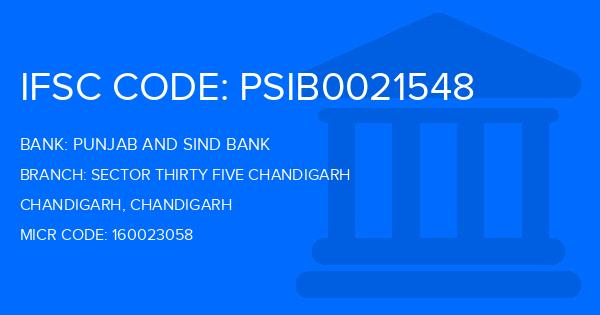 Punjab And Sind Bank (PSB) Sector Thirty Five Chandigarh Branch IFSC Code
