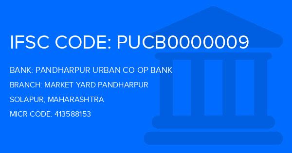 Pandharpur Urban Co Op Bank Market Yard Pandharpur Branch IFSC Code