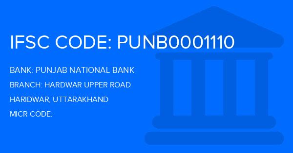 Punjab National Bank (PNB) Hardwar Upper Road Branch IFSC Code