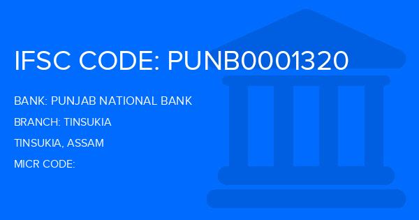 Punjab National Bank (PNB) Tinsukia Branch IFSC Code