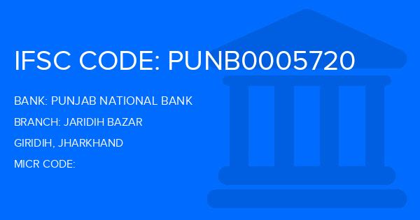 Punjab National Bank (PNB) Jaridih Bazar Branch IFSC Code