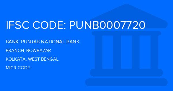 Punjab National Bank (PNB) Bowbazar Branch IFSC Code
