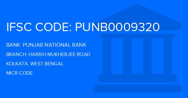 Punjab National Bank (PNB) Harish Mukherjee Road Branch IFSC Code