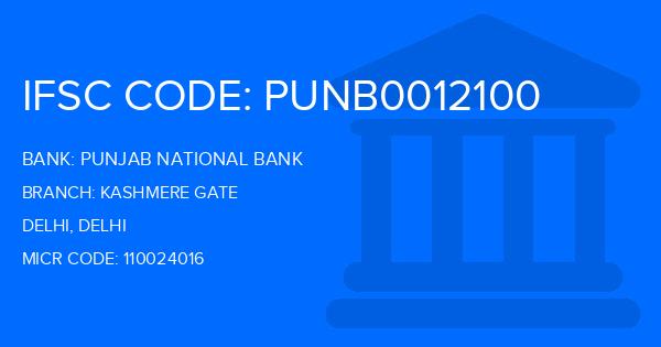 Punjab National Bank (PNB) Kashmere Gate Branch IFSC Code