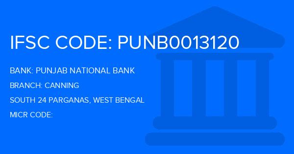 Punjab National Bank (PNB) Canning Branch IFSC Code