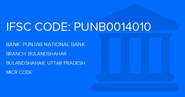 Punjab National Bank (PNB) Bulandshahar Branch IFSC Code