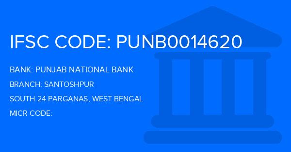 Punjab National Bank (PNB) Santoshpur Branch IFSC Code