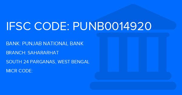 Punjab National Bank (PNB) Sahararhat Branch IFSC Code