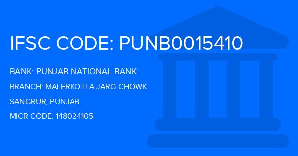 Punjab National Bank (PNB) Malerkotla Jarg Chowk Branch IFSC Code