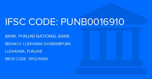 Punjab National Bank (PNB) Ludhiana Dharampura Branch IFSC Code