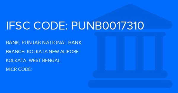 Punjab National Bank (PNB) Kolkata New Alipore Branch IFSC Code