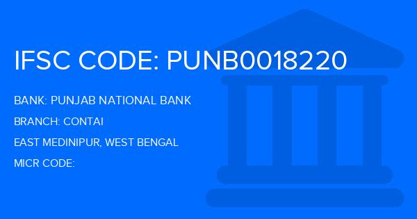 Punjab National Bank (PNB) Contai Branch IFSC Code