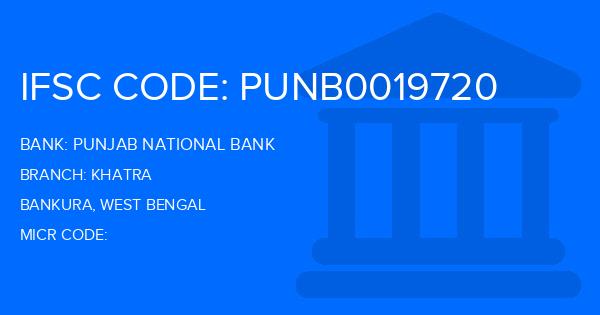 Punjab National Bank (PNB) Khatra Branch IFSC Code