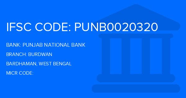 Punjab National Bank (PNB) Burdwan Branch IFSC Code