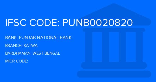 Punjab National Bank (PNB) Katwa Branch IFSC Code