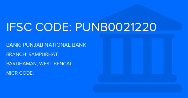 Punjab National Bank (PNB) Rampurhat Branch IFSC Code