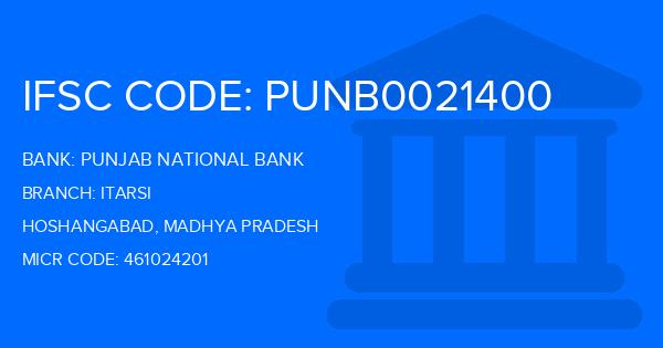 Punjab National Bank (PNB) Itarsi Branch IFSC Code