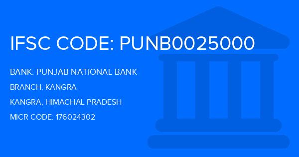 Punjab National Bank (PNB) Kangra Branch IFSC Code
