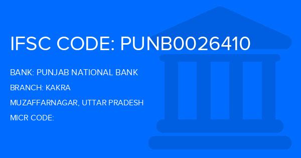 Punjab National Bank (PNB) Kakra Branch IFSC Code