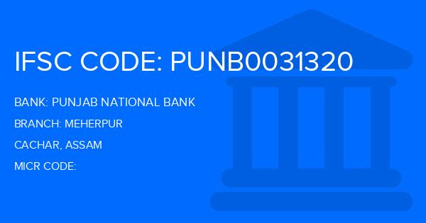 Punjab National Bank (PNB) Meherpur Branch IFSC Code