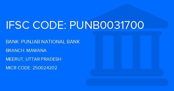 Punjab National Bank (PNB) Mawana Branch IFSC Code