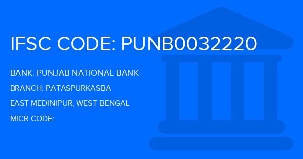 Punjab National Bank (PNB) Pataspurkasba Branch IFSC Code