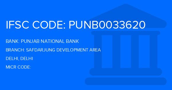 Punjab National Bank (PNB) Safdarjung Development Area Branch IFSC Code