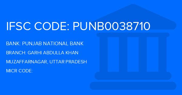 Punjab National Bank (PNB) Garhi Abdulla Khan Branch IFSC Code