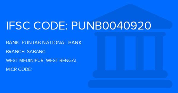 Punjab National Bank (PNB) Sabang Branch IFSC Code