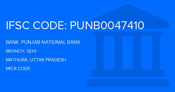 Punjab National Bank (PNB) Sehi Branch IFSC Code
