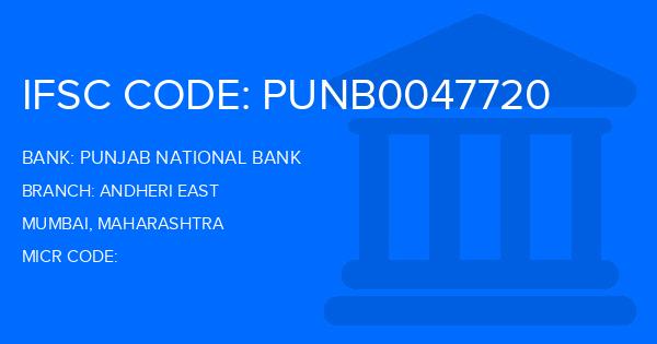 Punjab National Bank (PNB) Andheri East Branch IFSC Code