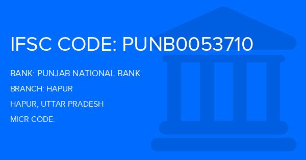 Punjab National Bank (PNB) Hapur Branch IFSC Code