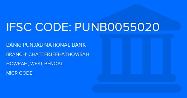 Punjab National Bank (PNB) Chatterjeehathowrah Branch IFSC Code