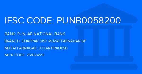 Punjab National Bank (PNB) Chappar Dist Muzaffarnagar Up Branch IFSC Code