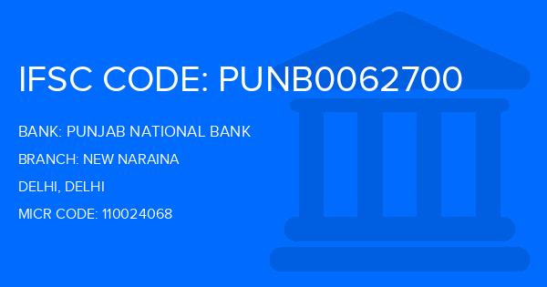 Punjab National Bank (PNB) New Naraina Branch IFSC Code